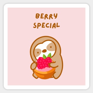 Very Special Raspberry Tart Sloth Sticker